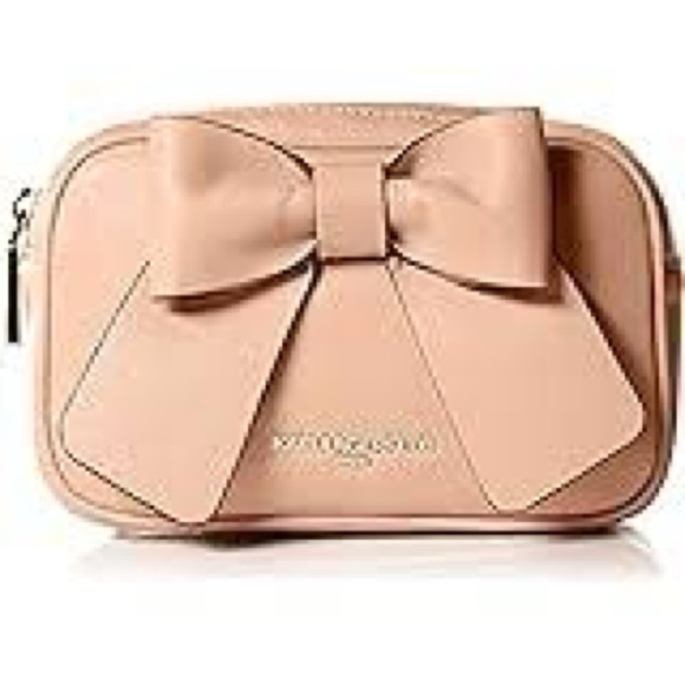 Karl Lagerfeld Kris Peony Pink Bow Crossbody small jean smudge( See last photo)